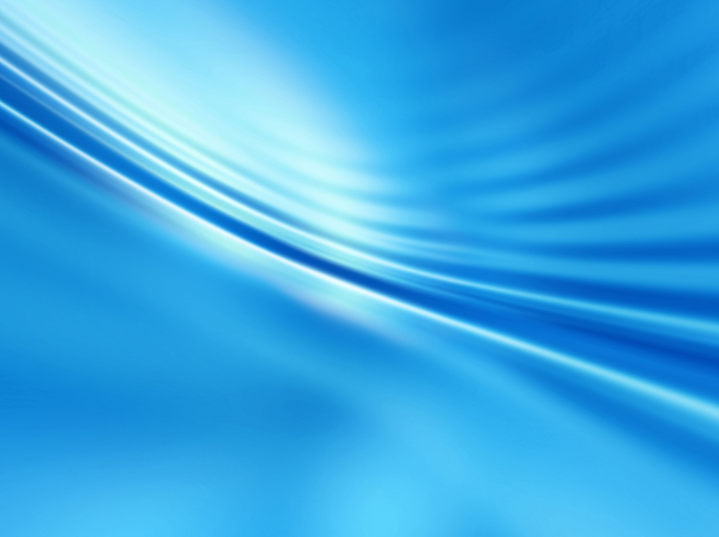 Bright blue abstract with soft light streaks